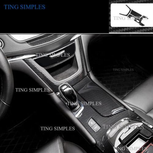 For Cadillac XT5 2016 17 18 19 2020 ABS Matte/carbon fiber Gear Shift Panel Moulding cover Trim Car Styling Interior Accessories