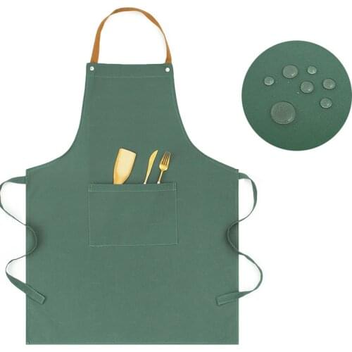 Manicure Milk Tea Shop Apron Work Clothes Pinafore Women and Men Household Kitchen Waterproof Oil-proof Smock Overalls
