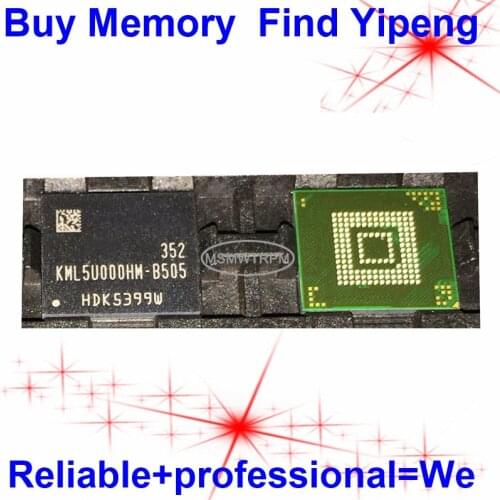 KML5U000HM-B505 BGA153Ball EMCP 4+4 4GB Mobilephone Memory New original and Second-hand Soldered Balls Tested OK