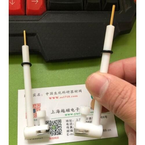 L-type multi-purpose electrode clamp peek transverse sheet electrode clip peek or PTFE material