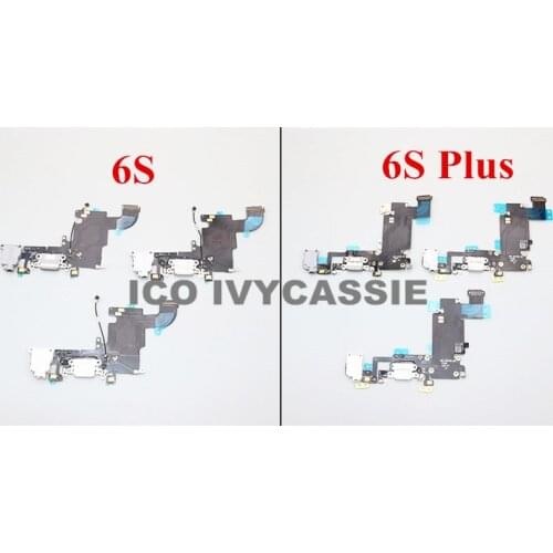 For iPhone 6S/6S Plus Charger Flex Cable USB Charging Dock Connector Flex Ribbon Microphone Headphone Audio Jack MIC Flex Cable