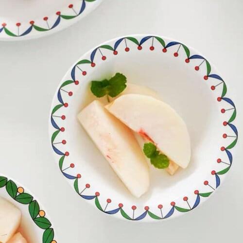 Patera Na Ciasto Plate Nordic Simple Dessert Ceramic Fruit Salad Creative Do Lodu Plateau Rond Soporte Tartas Deco Aid Mubarak