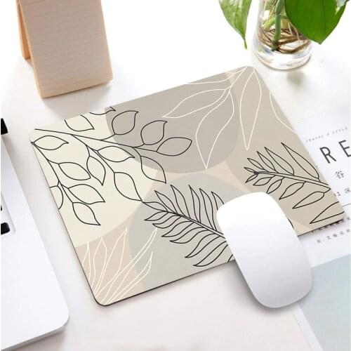 Nordic Style Leaf texture Mousepad for Gaming Laptop Computer Desk Mat Mouse Pad Wrist Rests Table Mat Office Desk Accessories