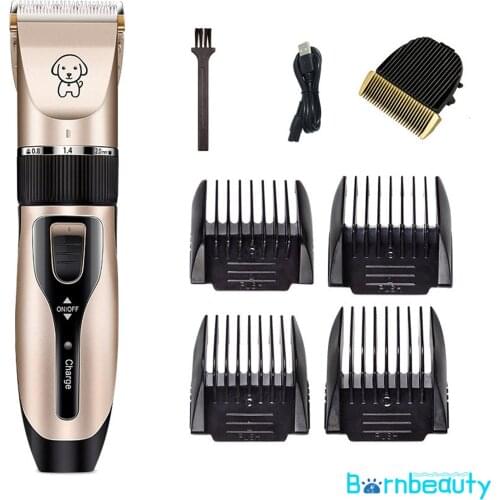 Pets Hair Trimmer Rechargeable Professional Pet Cat Dog Rabbit Grooming Shaver Clipper Scissors Low-noise Animal Haircut Machine