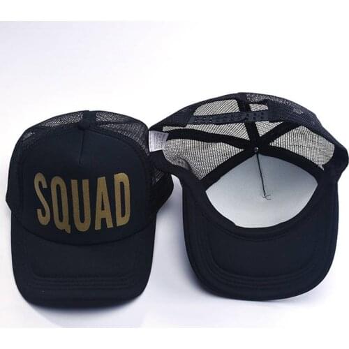 MYZOPER BRIDE SQUAD Letter 2019 Fashion New Unisex Summer Hat Adjustable Tide Solid Color Baseball Cap Adult Cap