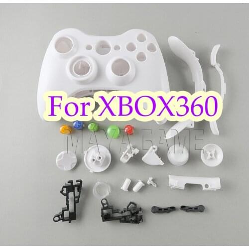 OCGAME Repair Parts game console Housing Case Shell with Full Buttons Accesories kits for xbox 360 xbox360 wireless Controller