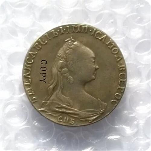 1757 RUSSIA 1 ROUBLE COPY commemorative coins