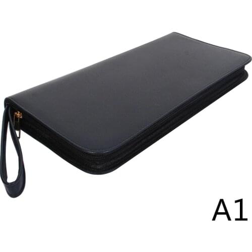 PU Leather School Pencil Case 36 Holes Large Capacity Colored Pencil Bag Box Multi-functional Pencil case For Art Supplies Gift