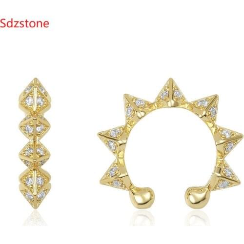 1Pc Punk Rivet Ear Studs Spike Circle Piercing Earrings For Women Men Cool Jewelry Unisex