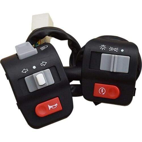 1 Pair Motorcycle Handlebar Turn Signal Horn Switch Control for Yamaha