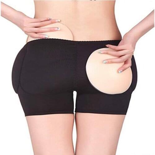 Butt Lifter Silicone Pad Panty Tummy Control Shapewear Hip Enhancer Underwear 4 Removable Pads for Women Men Ajusen