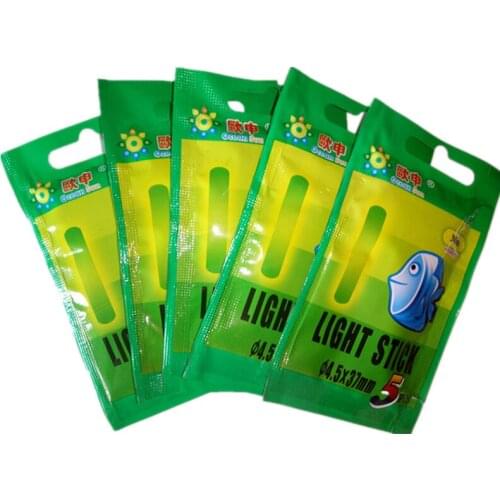 50pcs or 25pcs 4.5*37mm Night Fishing Luminous Float Fluorescent Light stick Rod Multi-Color LightsDark Glow Stick fishing tools