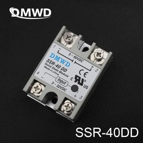 DMWD SSR-40DD 40A solid state relay actually 3-32V DC TO 5-60 DC SSR 40DD dc-dc relay solid state High quality