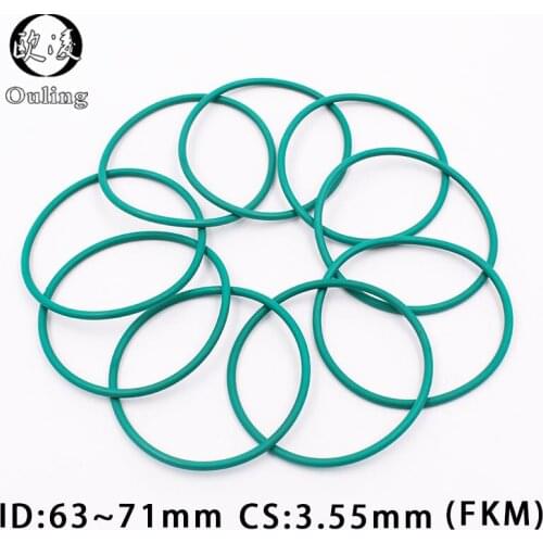 1PC Fluorine rubber Ring FKM Seals Thickness 3.55mm ID63/65/66/67/68/69/70/71mm O Ring Seal Gasket Oil Ring Sealing Washer