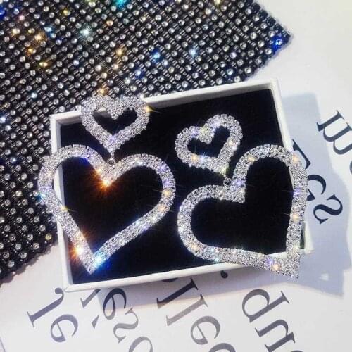 ECHSUN pendientes mujer moda 2020 heart earrings sieraden acessórios feminino fashion earrings statement cercei trendy