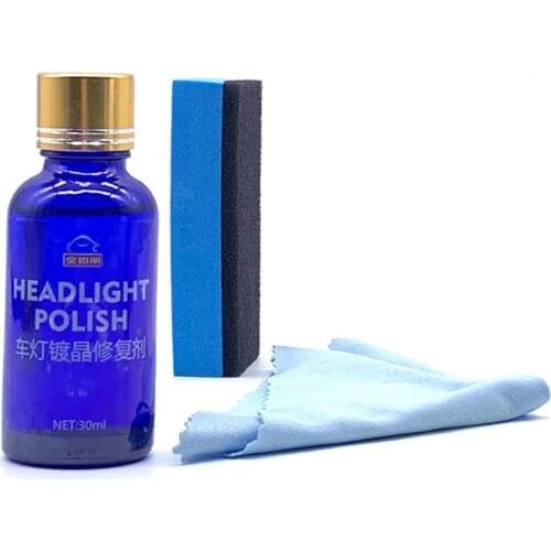 1pcs 30ML Car Headlight Liquid Repair Anti-Scratch and Maintenance Repair Headlight Polishing Car Lens Cleaner Restoration Wash