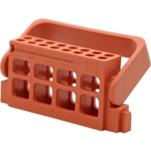 1pc 5 Colors Dental 16 Holes Root Canal File Holder Bur Drill Holder Oral Teeth Tools Drills Film&Reamer 5 Colors Available