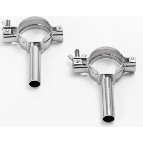 2PCS/LOT 304 Stainless Steel Tubing Hanger Pipe holder Pipe Clamp 1" to 3" Pipe Fittings For Homebrew