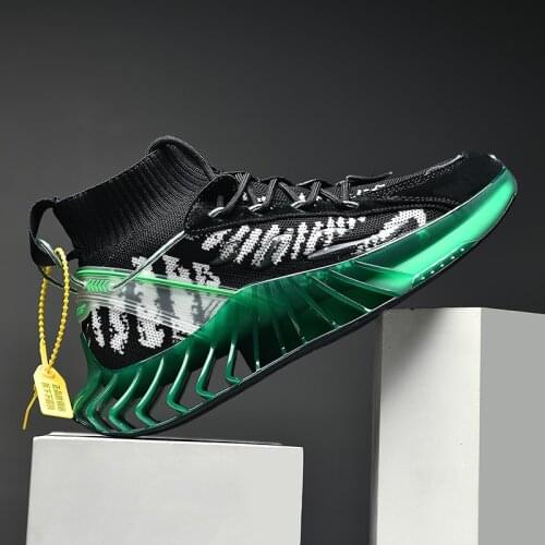 2021 New Blade Running Shoes For Men TPU Bottom Non-Slip Wear-Resistant Sneakers Athletic Jogging Walking Sneakers for Men