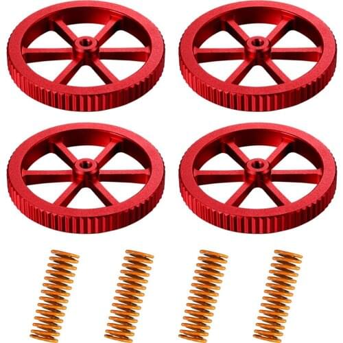 4pcs Screw Nut Hand Twist Level Aluminum And Hot Bed Die Springs Replacement For Ender 3 PRO 5 PLUS CR 10 3D Printer Accessories