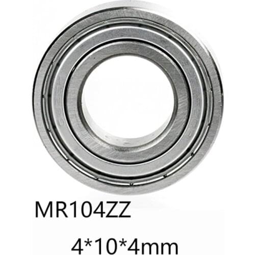 5pcs/lot MR104ZZ Deep Groove Ball Miniature Mini Bearings MR104ZZ MR104-Z 4*10*4mm 4*10*4 52100 Chrome Steel Material