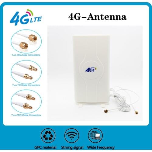 4G LTE TS9 SMA CRC9 Connector 45dBi Antenna Booster Signal Amplifier For Huawei B310,B593,E5186,E5172,B315,b618