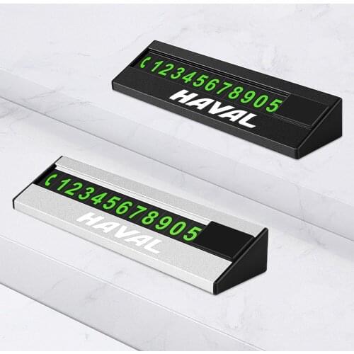 Car Temporary Stop Sign Hidden Parking Phone Number Plate Card for Haval Great Wall Cuv H3 H5 H2 H1 H6 H8 H9 Wingle Car Styling