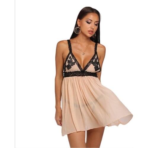 Exotic Apparel Sexy lingerie sexy underwear hot sexy costumes women nightdress + t pants hot sets intimates nightgown