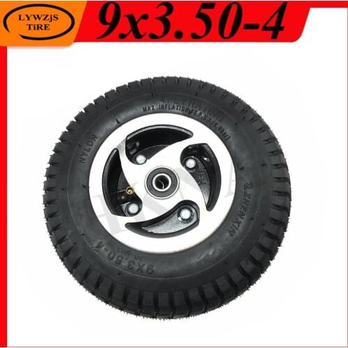 Electric Tricycle Elderly Electric Scooter 9x3.50-4 Wheel Pneumatic Tire with Alloy Hub/rim