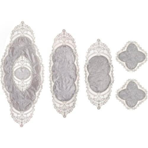 French Laced Orchid Velvet Salon Kit 5 Piece Gray