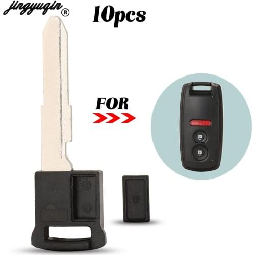Jingyuqin 10pcs For Suzuki Grand Vitara 2006-2012 SX4 2008-2012 FOB Smart Remote Car Key Blade Replacement