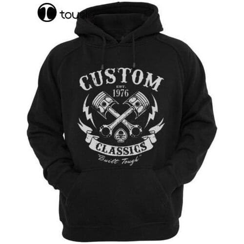 Custom Classics Mens Womens Biker Rock metal Motorcycle hoody Hoodies Sweatshirt
