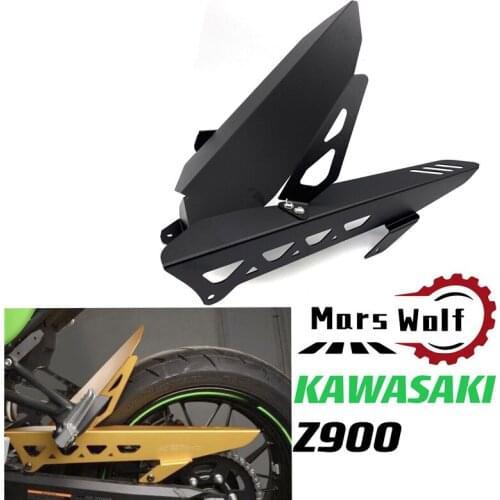 For Kawasaki Z900 2017 2018 2019 2020 2021 Motorcycle Rear Fender Set Refit Plate Mudguard Tire Wheel Mud Splash Guard Fairing