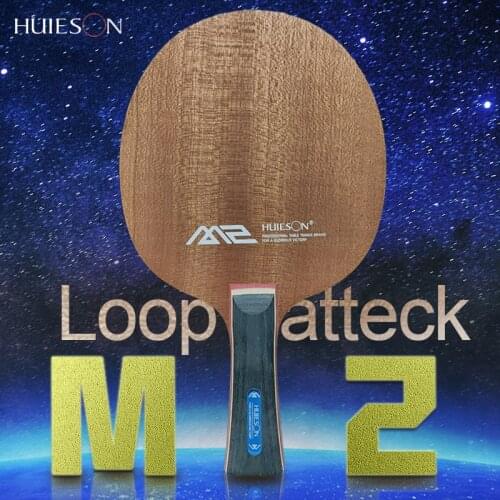 Huieson Ping Pong Blade M2/M3/M5 Loop-attack Table Tennis Blade 7 Wood Ayous Core Good Control and Nice Elasticity