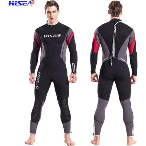 Mens full-body wetsuit, 2.5mm mens premium neoprene long-sleeved wetsuit suitable for swimming/scuba diving/snorkeling/surfing