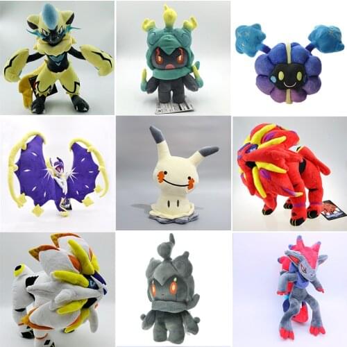 Pokemon Zeraora Mimikyu Cosmog Solgaleo Lunala Munchlax Hoopa Kingdra Stuffed Hobby Anime Plush Doll Toys Birthday Gift Peluche