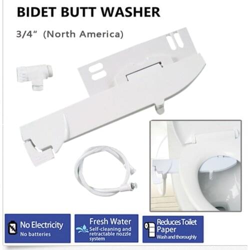 NEW Bidet Fresh Water Spray Mechanical Bidet Toilet Seat Attachment Non-Electric Toilet Flushing Sanitary Device Self Cleaning