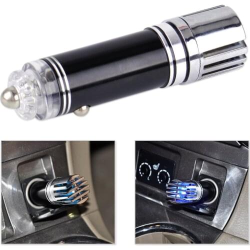 Beler 1Pc Black Mini Auto SUV Car Fresh Air Ionic Purifier Ozone Ionizer Cleaner Oxygen Bar 12V For VW Audi BMW Mazda Hyundai