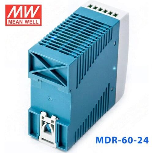 Kindly MEAN WELL 6Pack MDR-60-24 24V 2.5A meanwell MDR-60 60W Single Output Industrial DIN Rail Power Supply