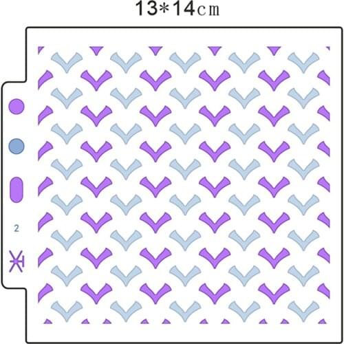 Wholesale Seagull plastic mold shield DIY cake scrapbook stencils hollow Embellishments printing lace ruler Valentines Day