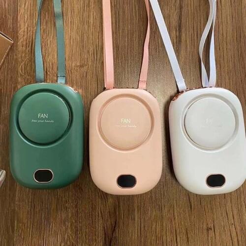 Portable Mini Bladeless Neck Fan USB Rechargeable Outdoor Sports Waist Travel Standing Silent Handheld Desk Small Air Cooler