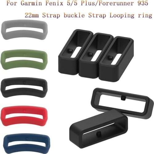 22mm Strap Loop Ring fashion Silicone For Garmin Fenix 5/6/6 Pro/5 Plus Band Keeper Loop Security Holder Retainer Ring Accessory
