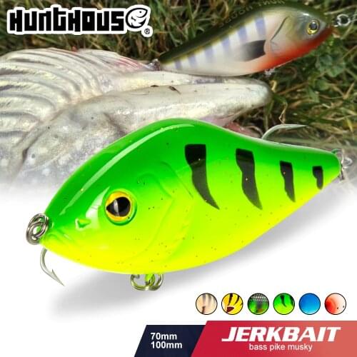 Hunthouse fishing lure LW130pencil VIB jerkbait crankbait 7cm/17g 10cm/47g stickbait rainbow color for fishing bass pesca leurre
