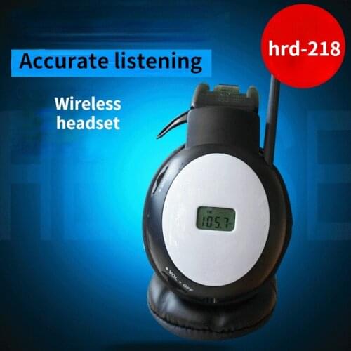 Folding test headphones wireless campus radio teaching FM English listening protection headphones online course examination