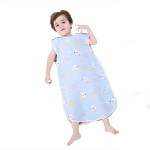 100% Cotton 6layer Gauze Baby Sleeping Bags Newborn Children Summer Envelope Sack Spring Autumn Infant Swaddle Bag Sleepsack