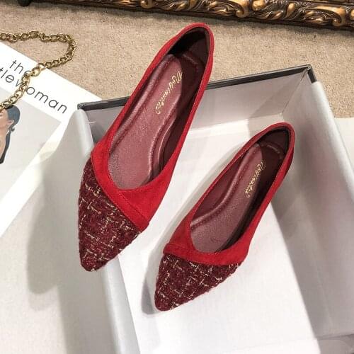 Shoes Female 2020 Fashion Shallow Mouth Flats Pointed Toe Loafers Women Boat Shoes Slip On Ladies Slip on Casual Shoes Women