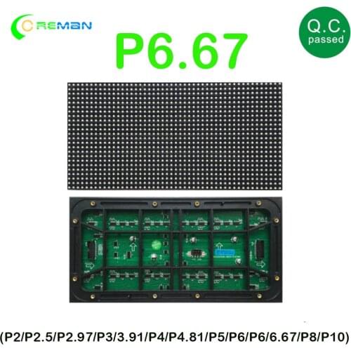 Outdoor rental led screen matrix P6 P6.67 led display module full color electronic advertising outdoor led screen