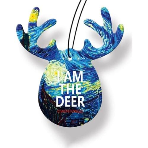 Deer Shaped Car Pendant Air Freshener Decoration Solid Aromatherapy Perfume Tablet Scented Piece