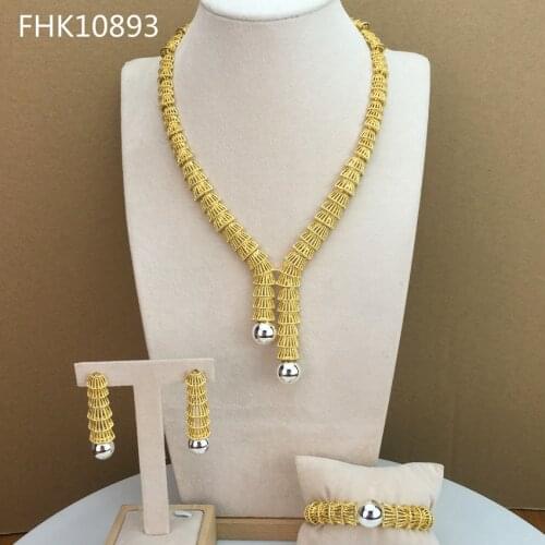 Yuminglai Fine Jewelry Unique Jewelry Dubai Costume Jewelry Sets for Women FHK10893