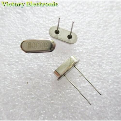 10PCS/Lot Crystal Oscillator Crystal Resonator 11.0592MHz 11.0592M 11.0592 49S HC-49S DIP-2 Passive crystal Quartz